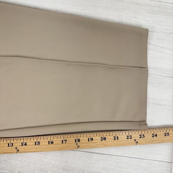 Athleta Stellar Wide Leg Crop Pant Women 14 Abalone Grey Beige Stretch Wide Leg - Picture 12 of 16